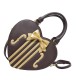 Morning Glory Violin Embroidered Heart Shaped Bag(Limited Stock/5 Colours/Full Payment Without Shipping)
